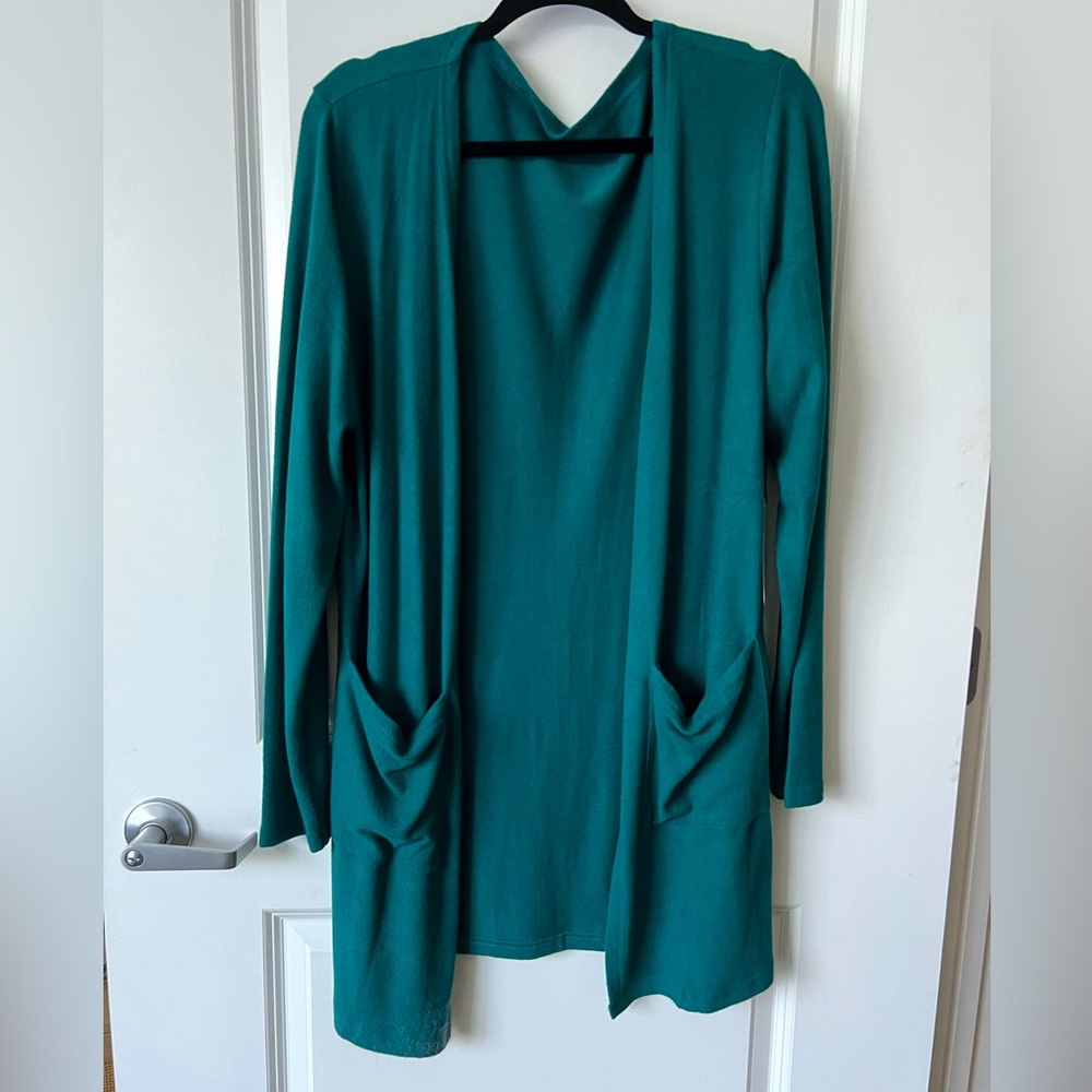 NWT ZYIA Pine Lounge Boyfriend Cardigan